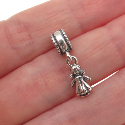 Pandora 925 Sterling Silver Little Girl Dangle Charm