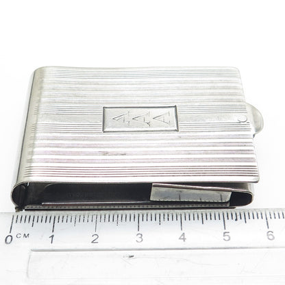 NAPIER 925 Sterling Silver Antique Engraved Vesta Match Case Holder PAT. 2285836