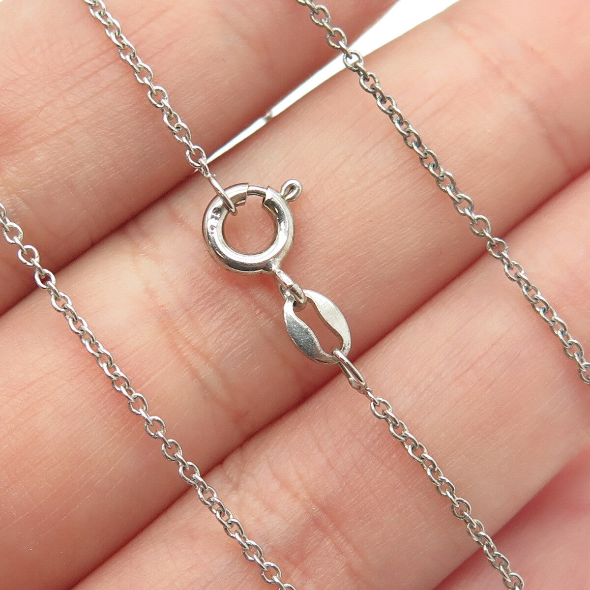 925 Sterling Silver Cushion & Round-Cut Green White C Z Cable Chain Necklace 18"