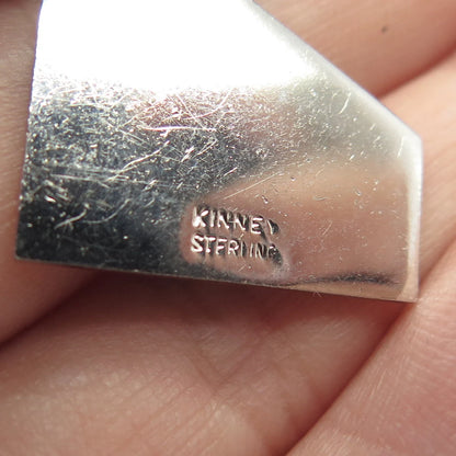 925 Sterling Silver Vintage Kinney Enamel "Saint Thomas Hall" Charm Pendant