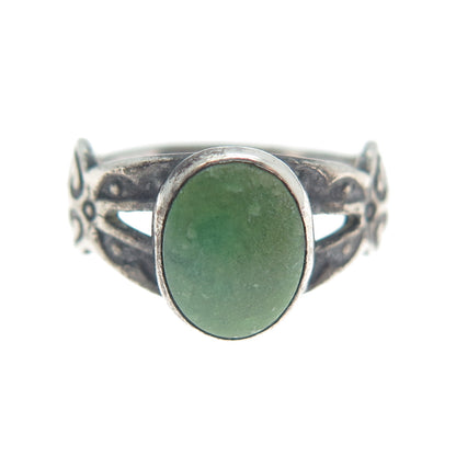 Old Pawn 925 Sterling Silver Vintage Southwestern Royston Turquoise Ring Size 4
