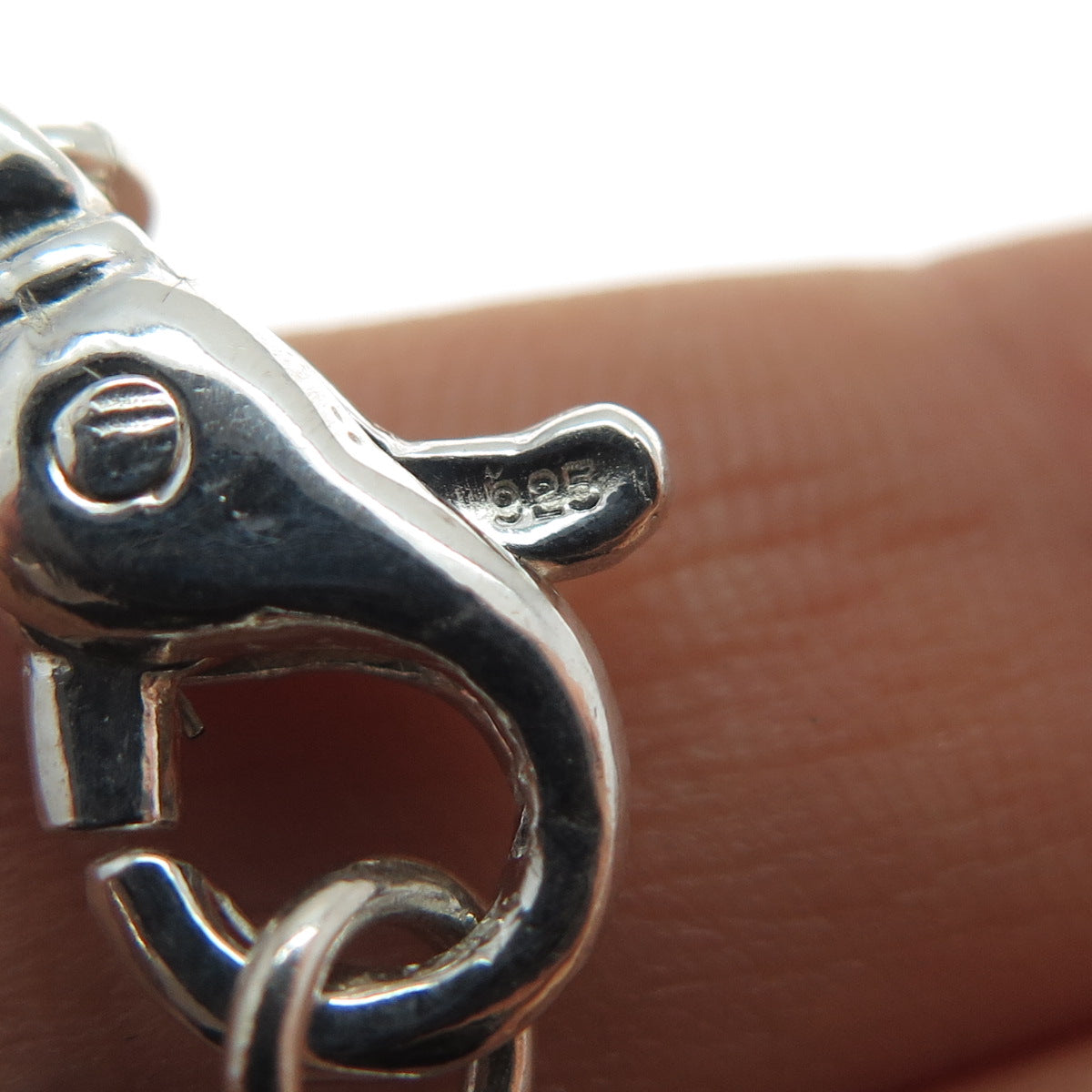 925 Sterling Silver Vintage Bracelet / Necklace Lobster Lock Clasp