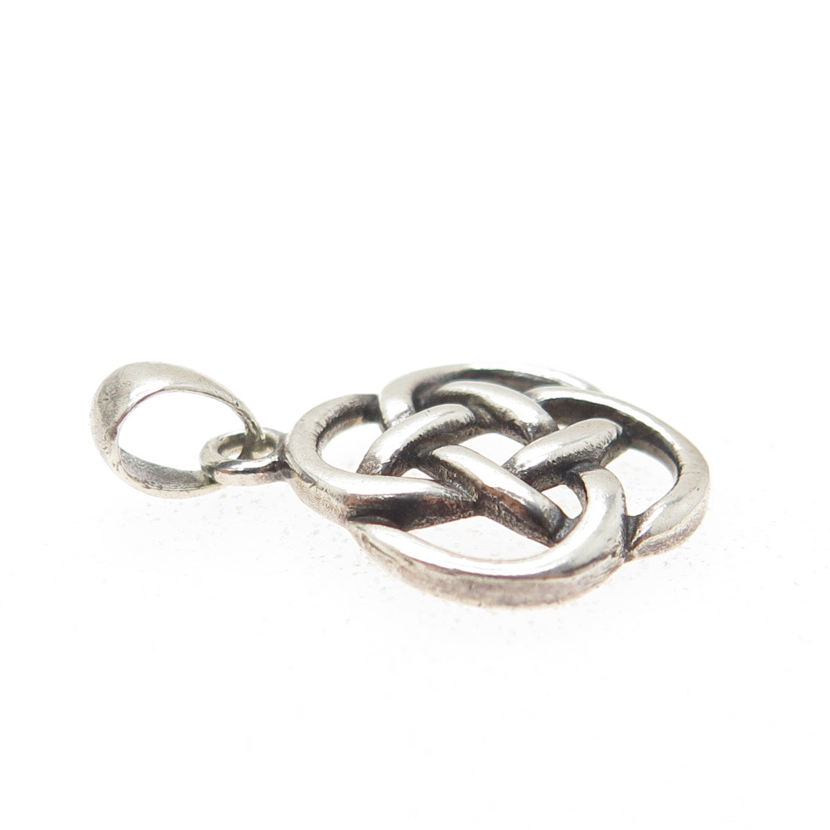 925 Sterling Silver Vintage Celtic Knot Minimalist Charm Pendant