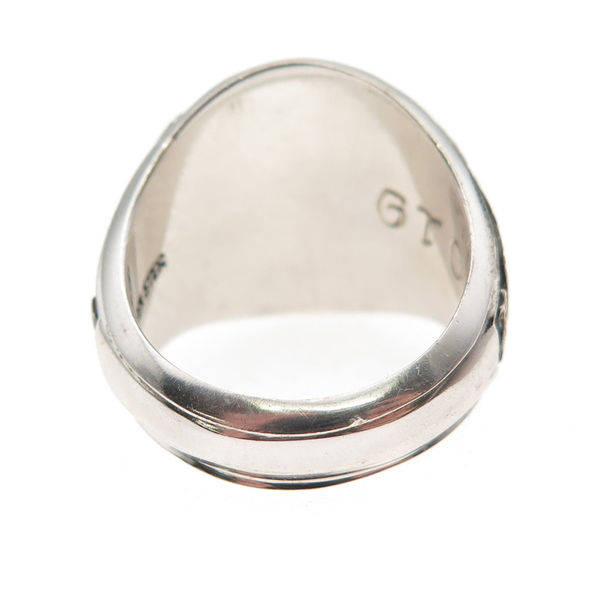 Josten 925 Sterling Silver Vintage C Z Holy Cross High School Ring Size 9
