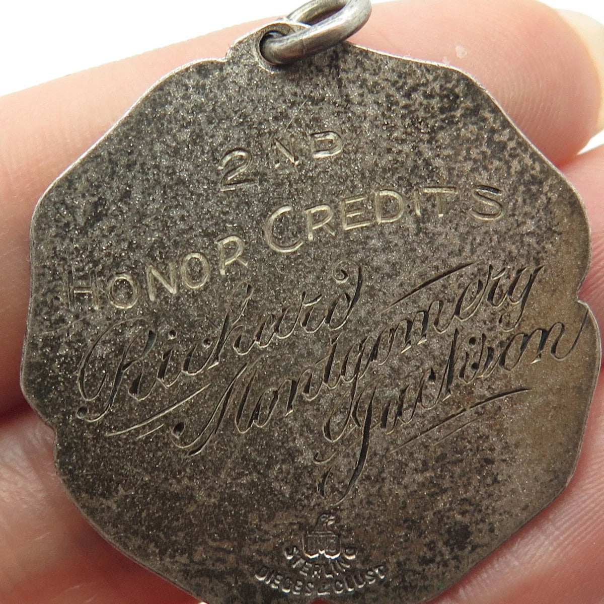 925 Sterling Silver Antique Dieges & Clust Dexter School 1931 Pendant