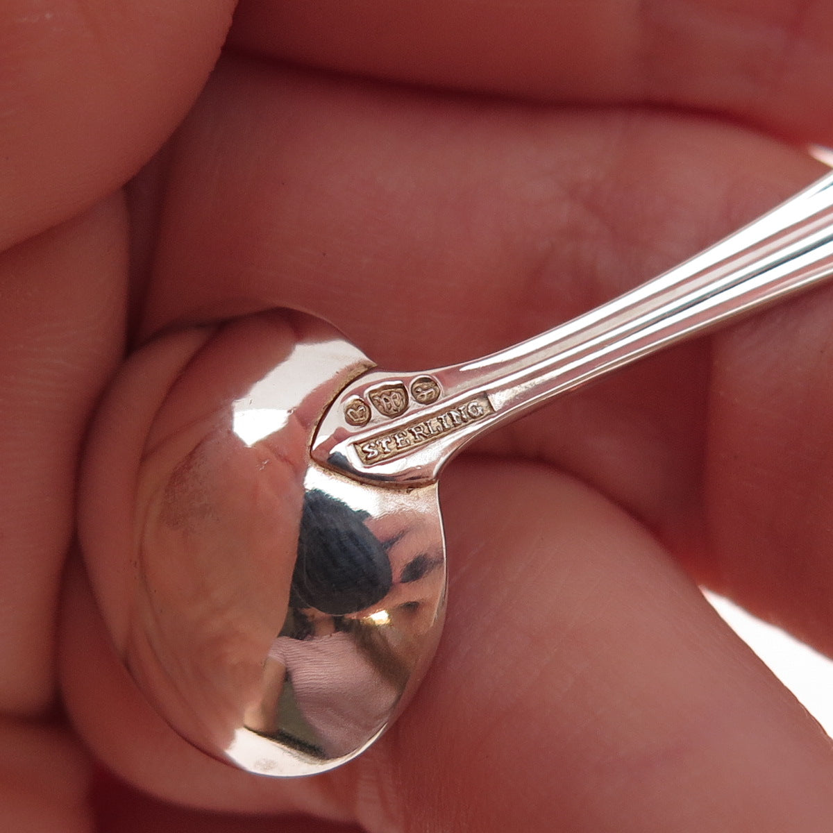 Watson 925 Sterling Silver Antique 1911 John Adams Salt & Spices Spoon