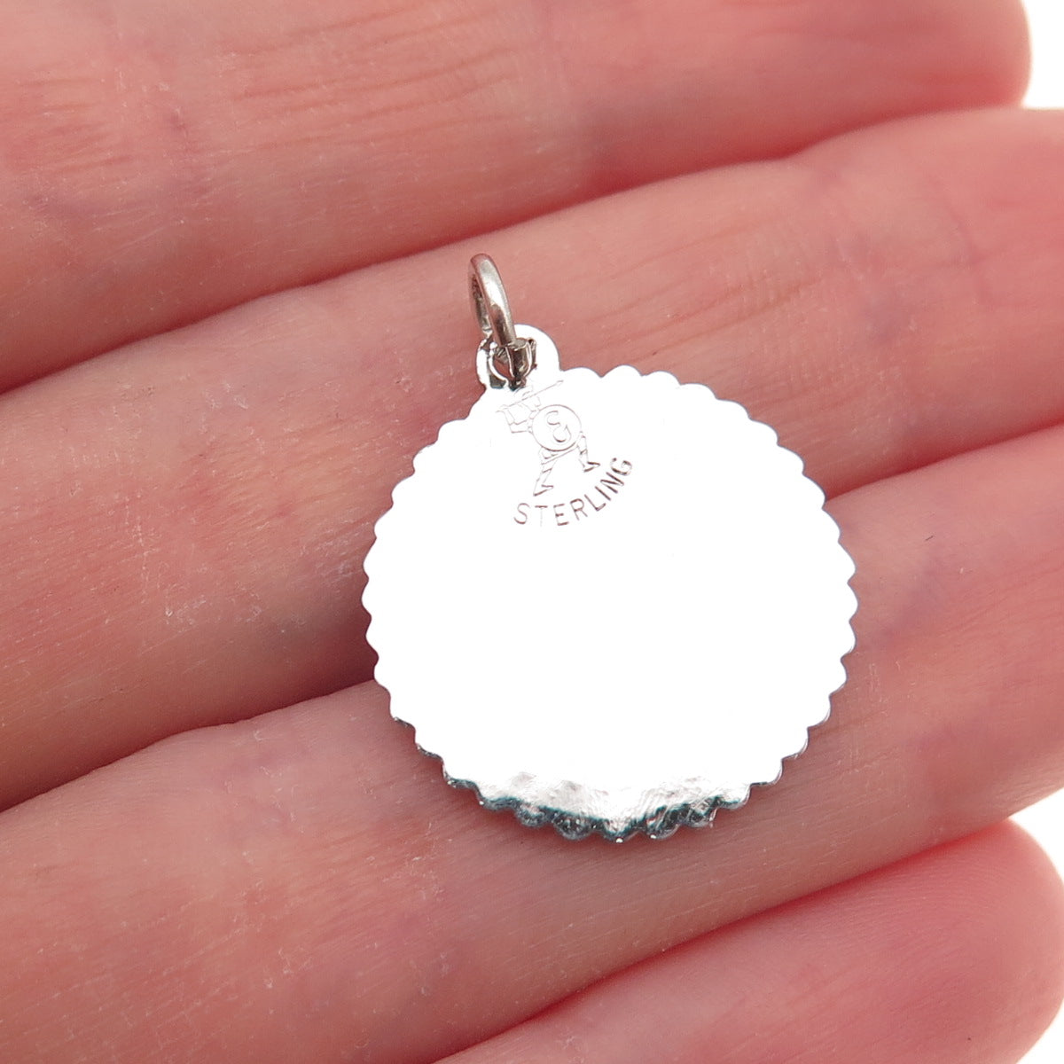Elco 925 Sterling Silver Vintage Good Luck Clover Charm Pendant