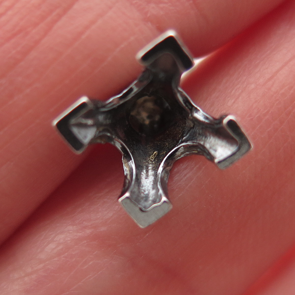 800 Silver Vintage France Eiffel Tower Oxidized 3D Mini Charm Pendant