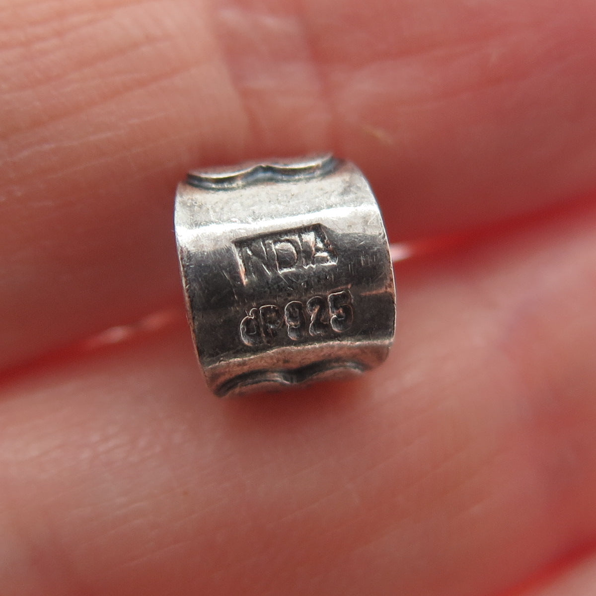 DOUG PAULUS 925 Sterling Silver Vintage Real Lapis Heart Ornate Teardrop Pendant