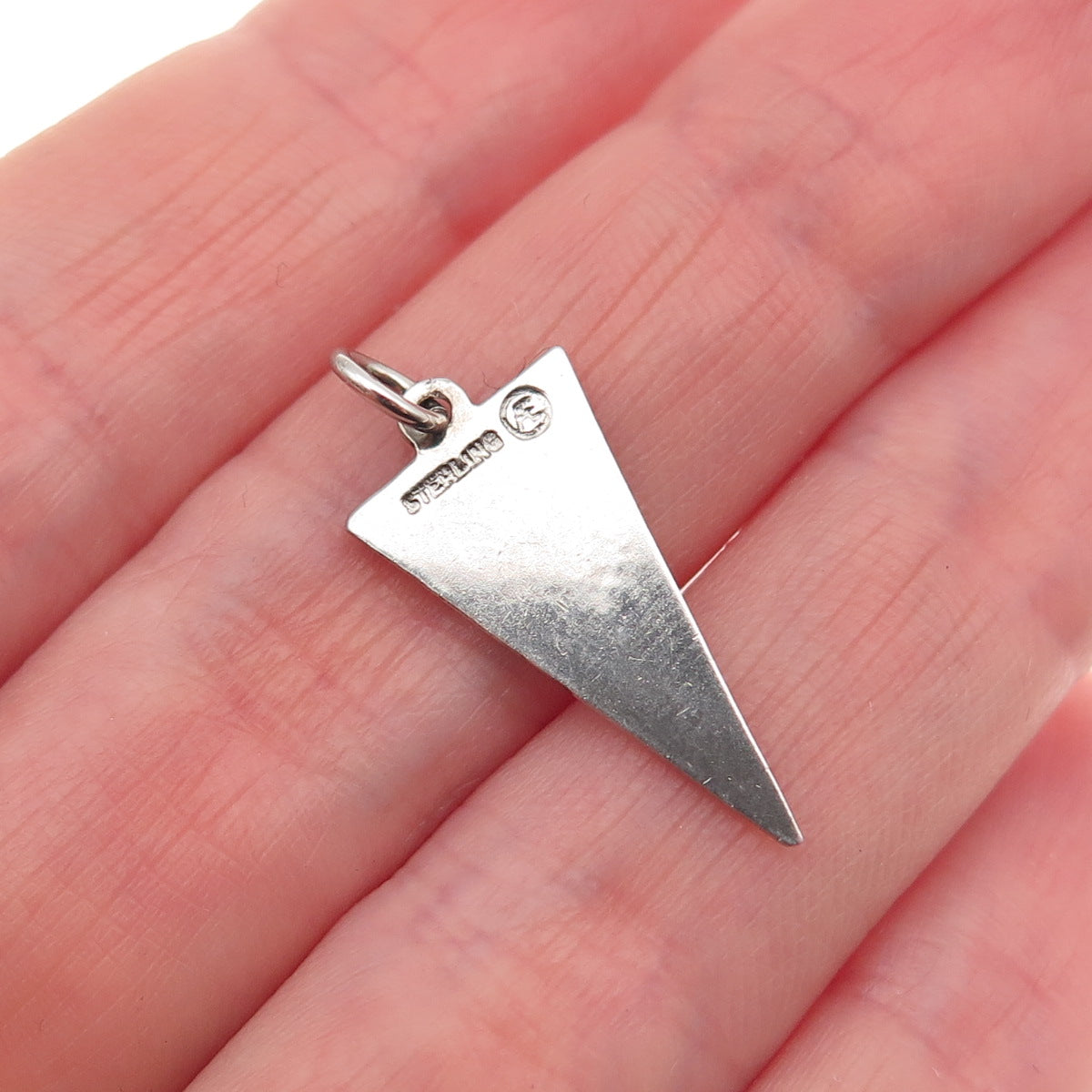 Art's Elegance Sterling Silver Vintage Enamel St. Joseph Academy Mini Pendant