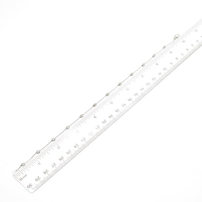 925 Sterling Silver Italy Diamond-Cut Bead Station Cable Anklet / Bracelet 10"