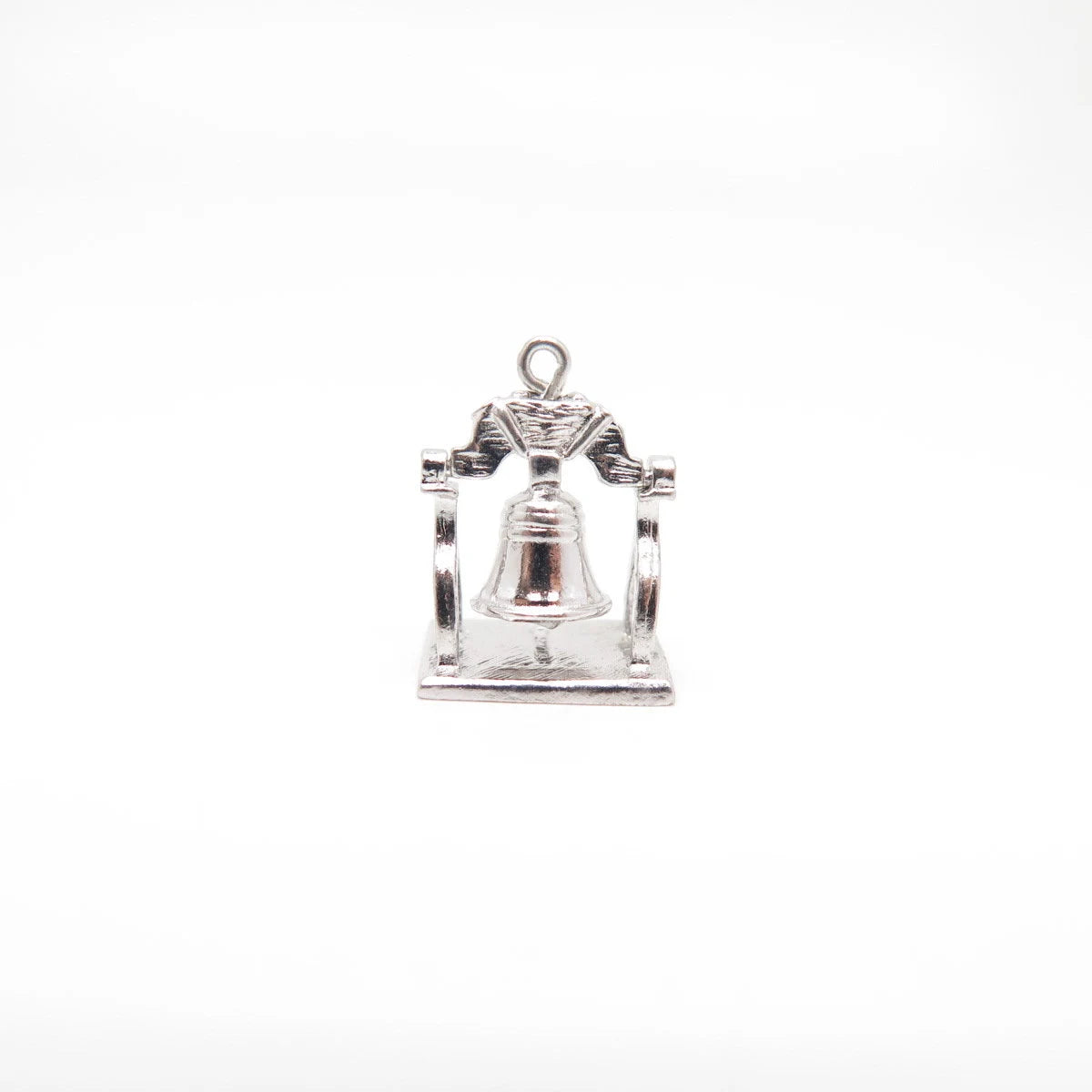925 Sterling Silver Vintage Bell Charm Pendant