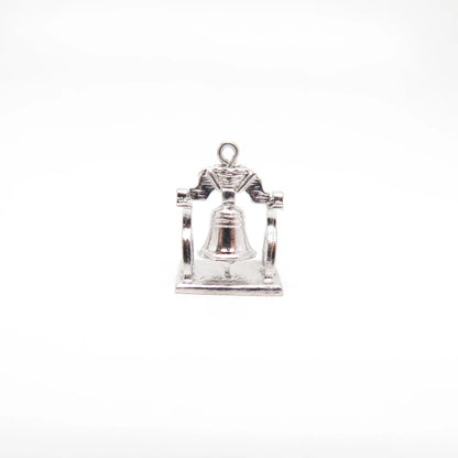 925 Sterling Silver Vintage Bell Charm Pendant