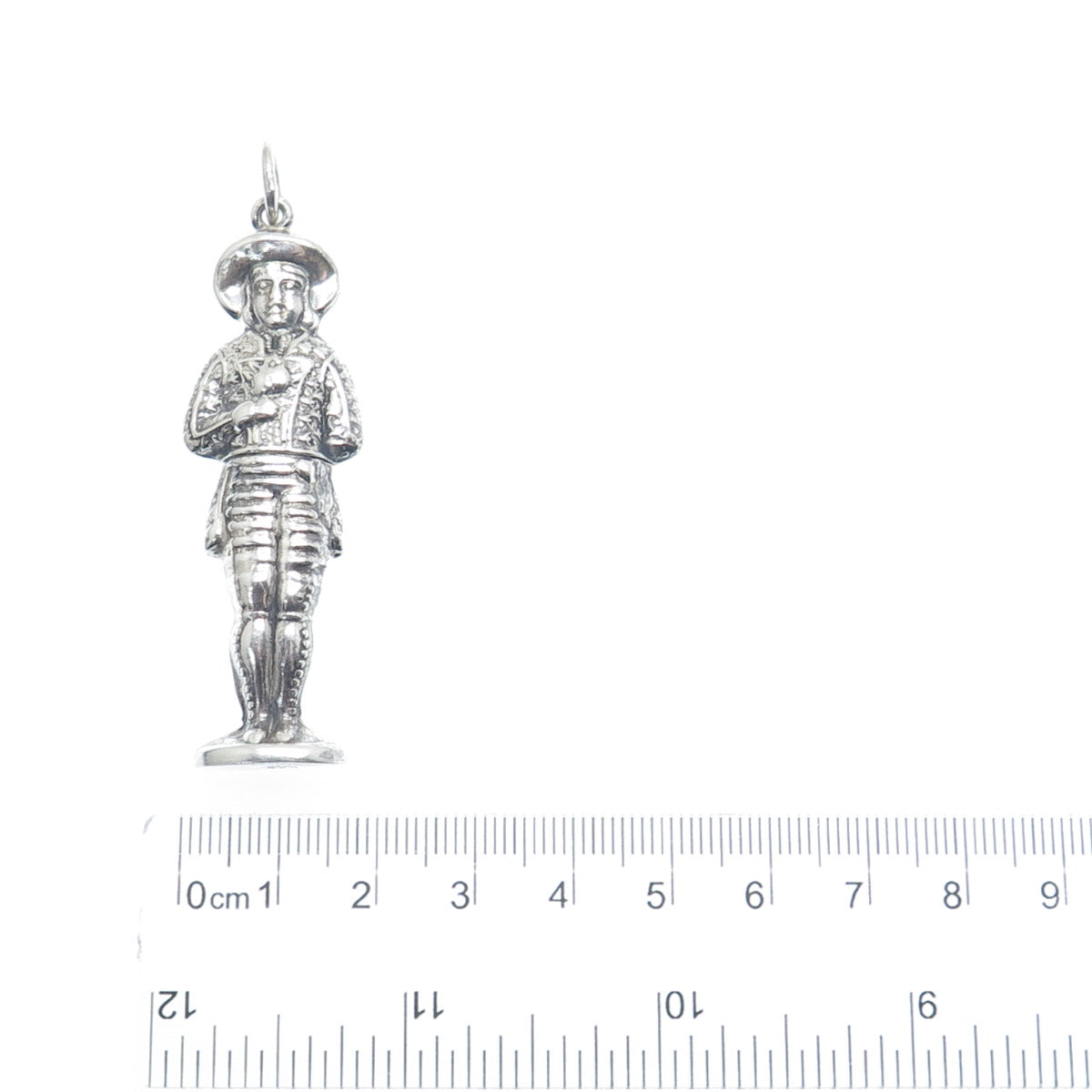 925 Sterling Silver Vintage REO Cavalier Needle Holder Pendant