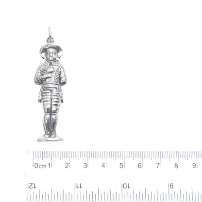 925 Sterling Silver Vintage REO Cavalier Needle Holder Pendant