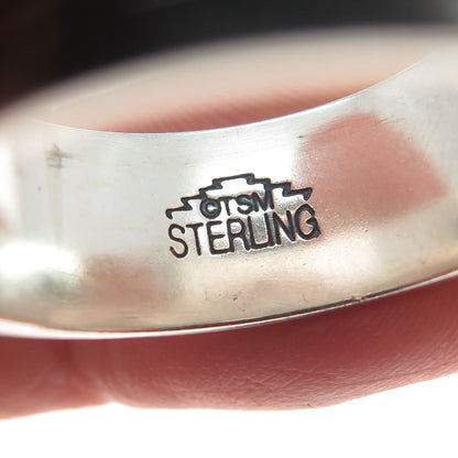 THE SILVER MESA Old Pawn 925 Sterling Silver Vintage Tribal Band Ring Size 12