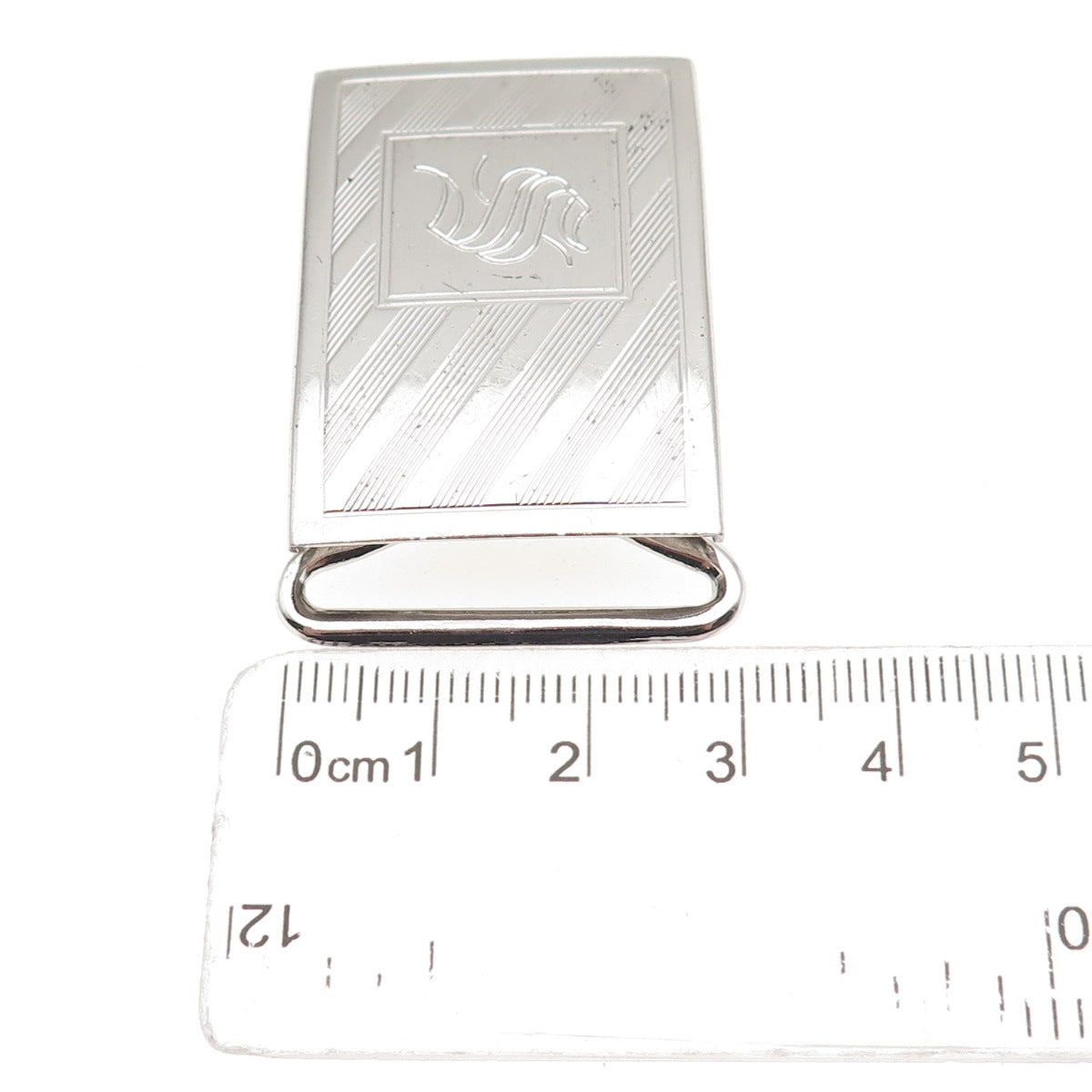 Pioneer 925 Sterling Silver Vintage Engraved Letter S Initial Belt Buckle