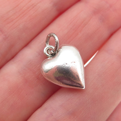 DANECRAFT 925 Sterling Silver Vintage Chatelaine Heart Mini Charm Pendant