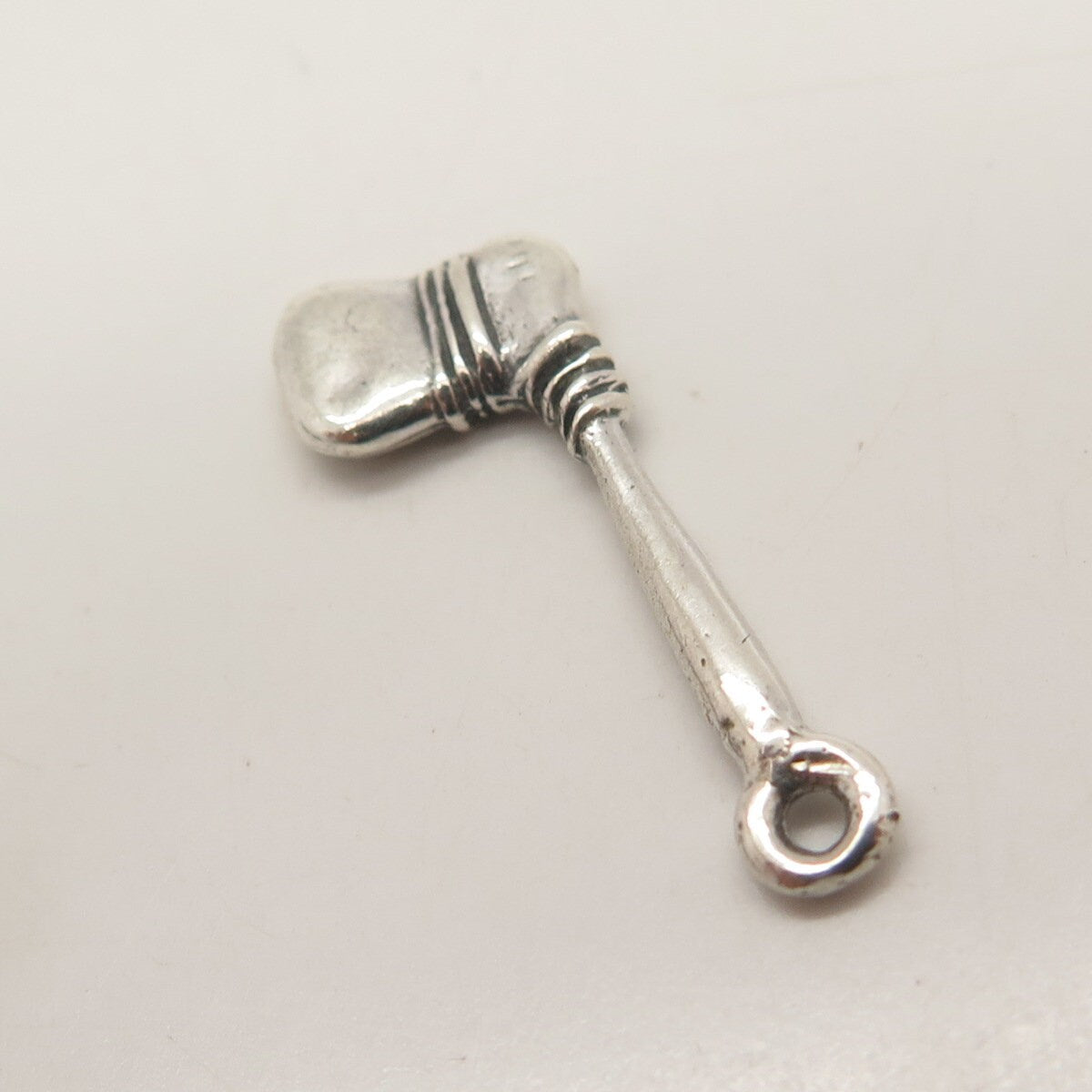 925 Sterling Silver Vintage Axe 3D Pendant