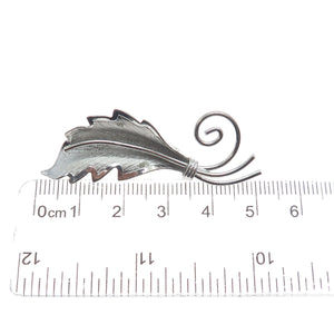 ALICE CAVINESS 925 Sterling Silver Vintage Floral Leaf Pin Brooch