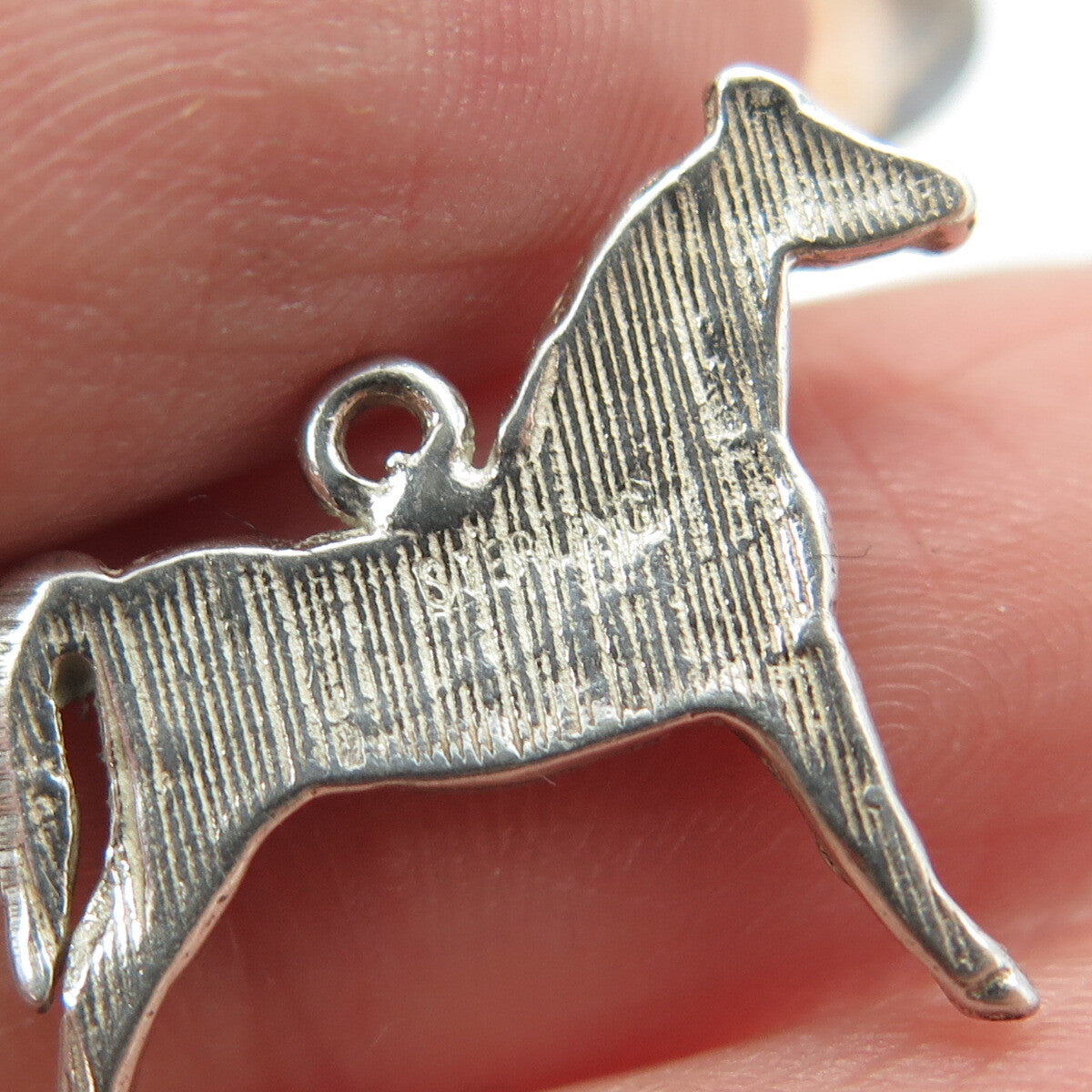 925 Sterling Silver Vintage Horse Pendant