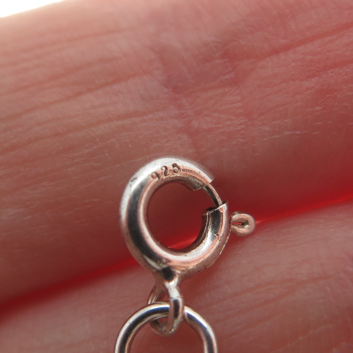 925 Sterling Silver Vintage Triquetra Celtic Link Bracelet 6.75"