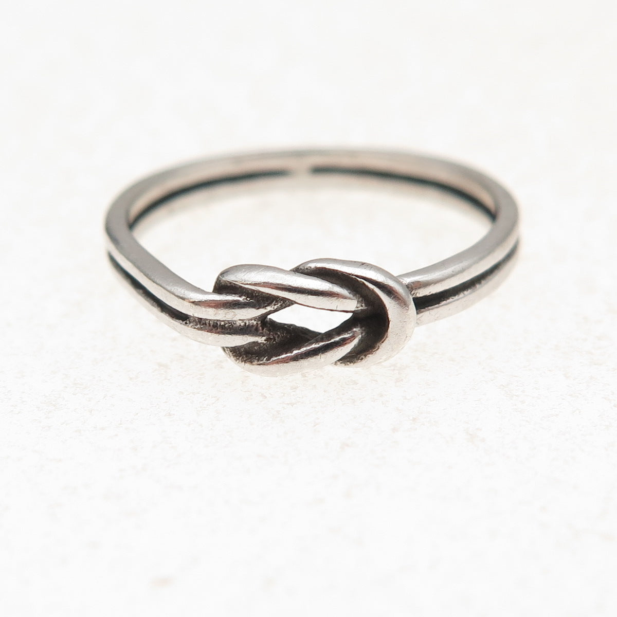 James Avery 925 Sterling Silver Vintage Love Knot Oxidized Ring Size 6.75