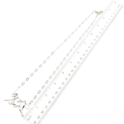Tracey Mayer 925 Sterling Silver Vintage Real Ruby Panther Chain Necklace 20"