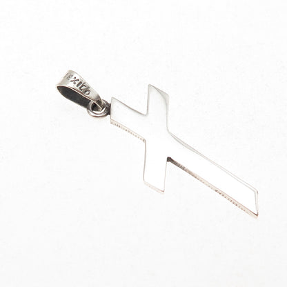 925 Sterling Silver Vintage Mexico Cross Religious Pendant