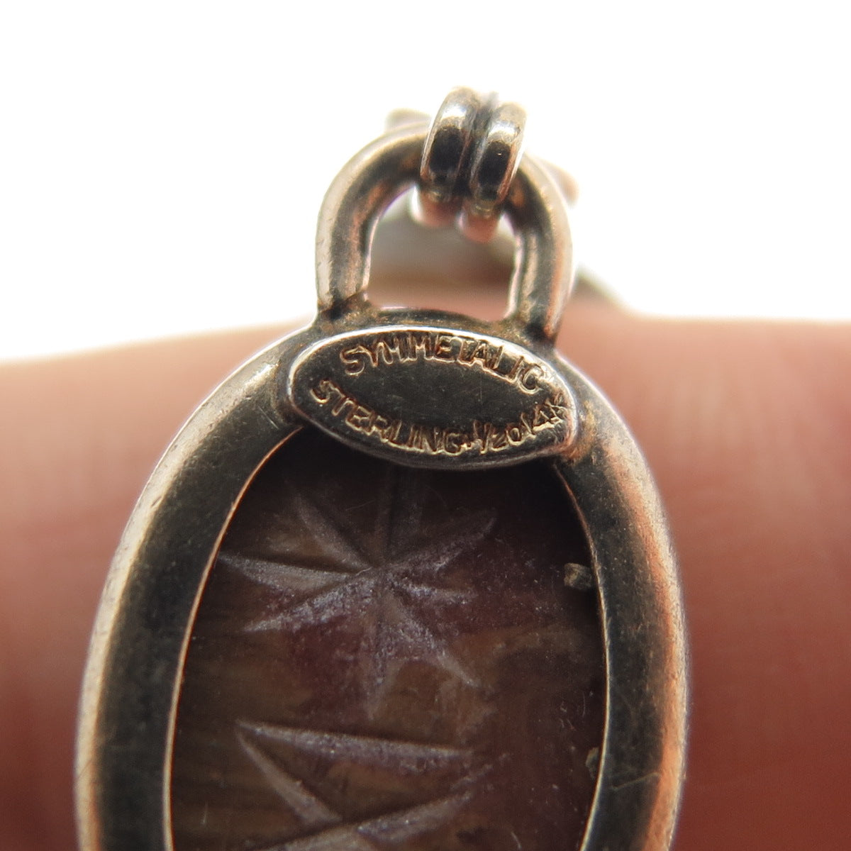 SYMMETALIC 1/20 14K Gold Filled 925 Sterling Antique Real Muti-Gem Bracelet 7"