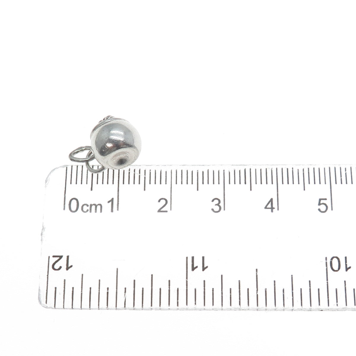 925 Sterling Silver Vintage Fruit Cup Minimalist 3D Charm Pendant