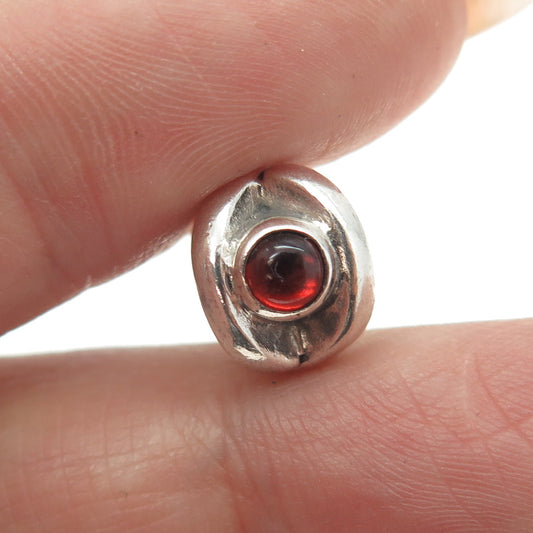 PANDORA 925 Sterling Silver Red Glass Bead Charm