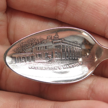 925 Sterling Silver Antique Art Deco R. Wallace & Sons Mfg. States Cities Spoon