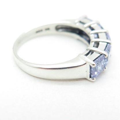 925 Sterling Silver Vintage Lavender C Z Ring Size 6.25