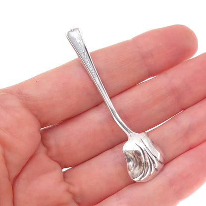 Sinclair Mfg. Co. 925 Sterling Silver Antique Art Deco Salt & Spices Spoon