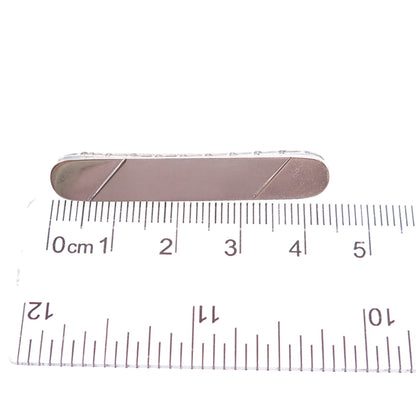 WELLS 925 Sterling Silver Antique Art Deco Bar Pin Brooch