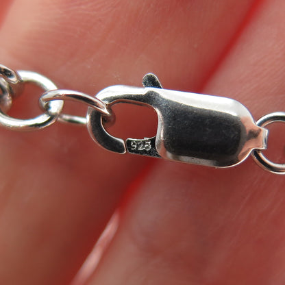 925 Sterling Vintage Hometown Heroes Salute 9/11 Prince-of-Wales Bracelet 6.75"