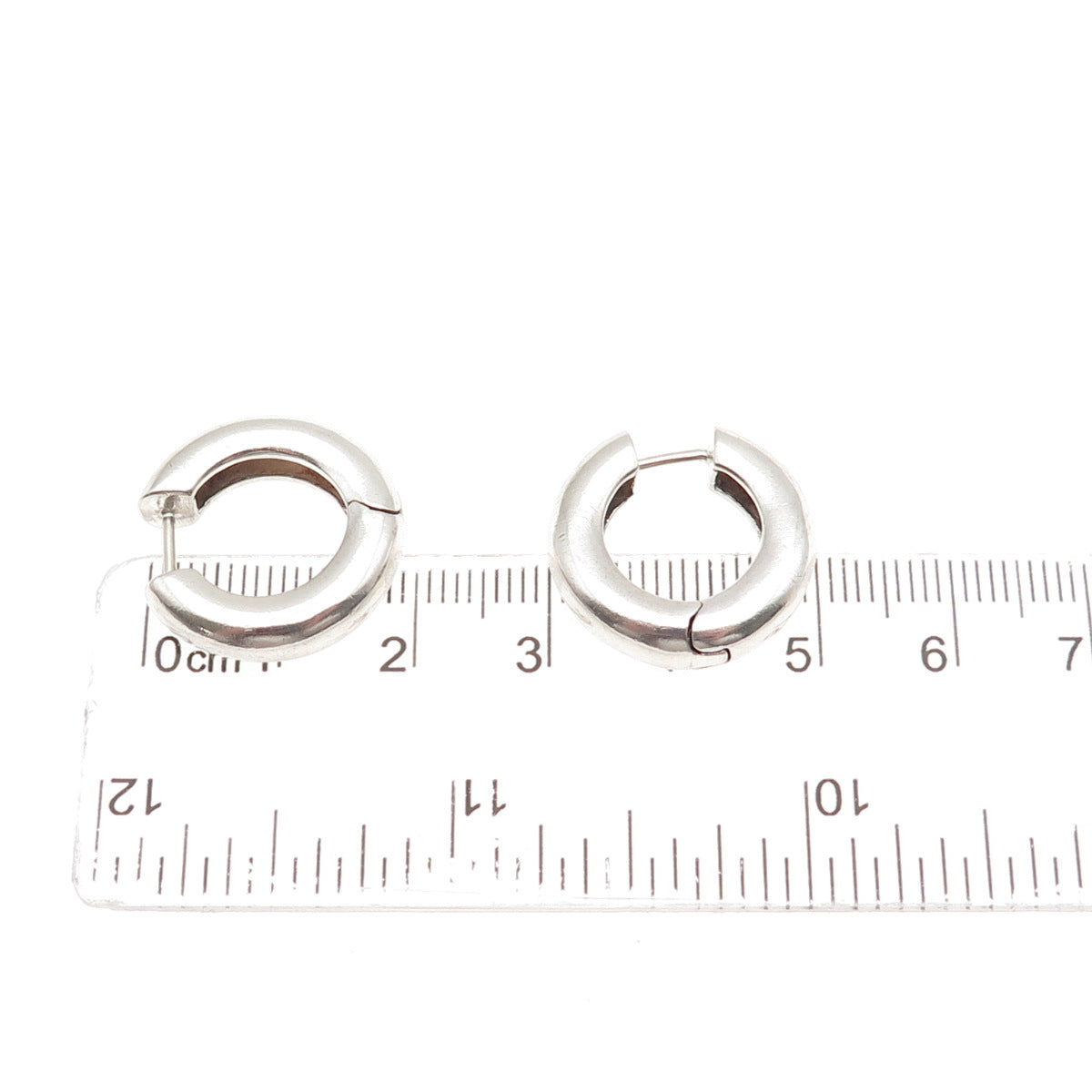 925 Sterling Silver Vintage Hoop Earrings