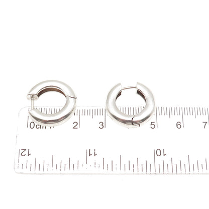 925 Sterling Silver Vintage Hoop Earrings