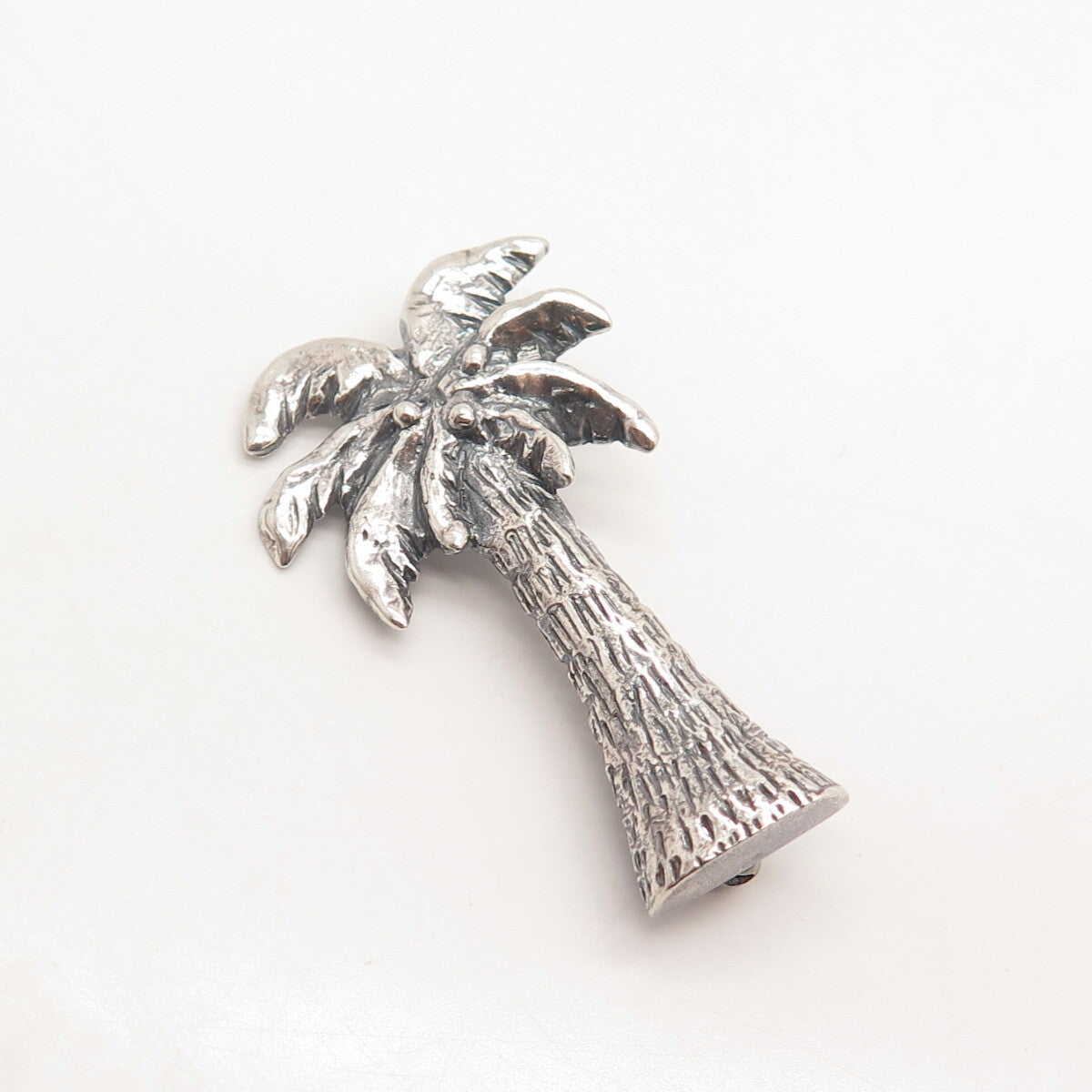 925 Sterling Silver Vintage Palm Tree Pin Brooch
