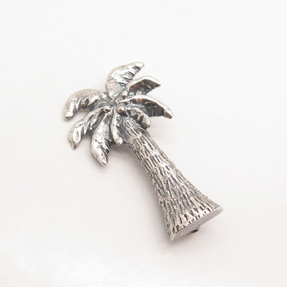 925 Sterling Silver Vintage Palm Tree Pin Brooch