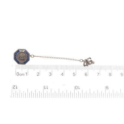925 Sterling Silver Antique 1946 Enamel Public School 81 Riverdale Bronx Pin
