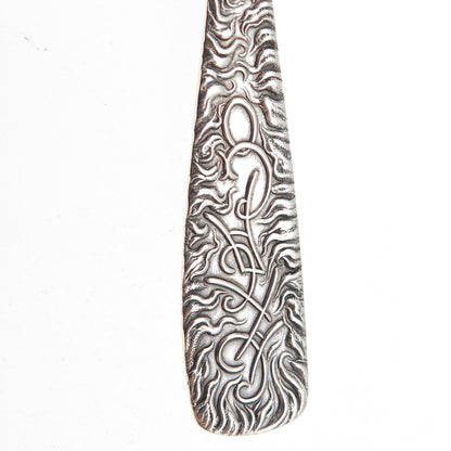 Wallace 925 Sterling Silver Antique Art Deco Fort Dearborn Chicago Coffee Spoon