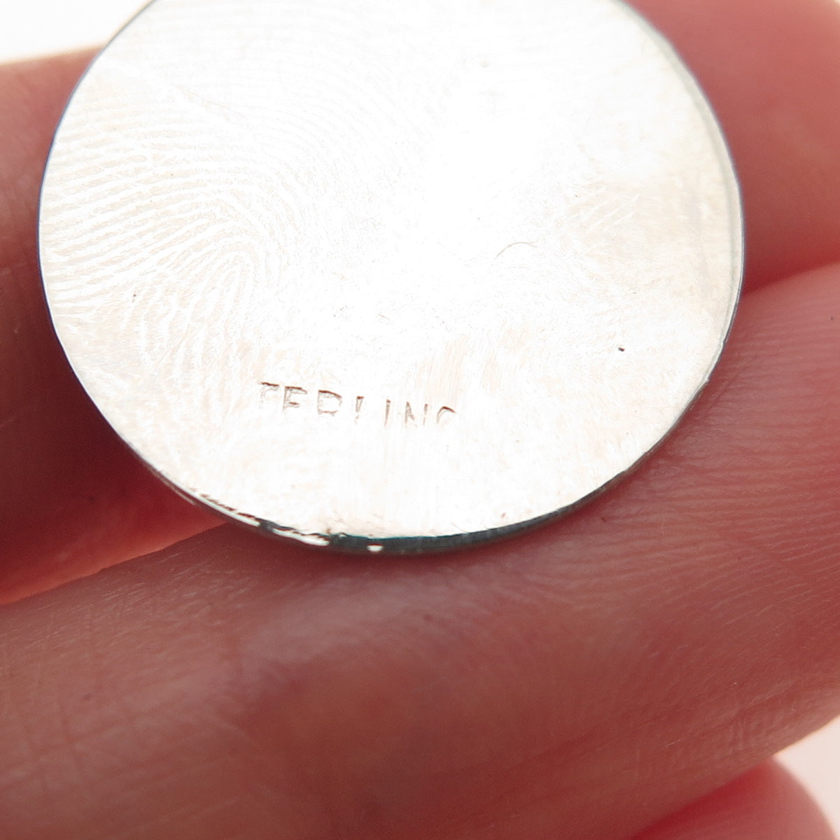 925 Sterling Silver Vintage Star of David Judaica Charm Pendant