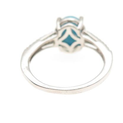 Chuck Clemency 925 Sterling Silver Real Sleeping Beauty Turquoise Ring Size 8