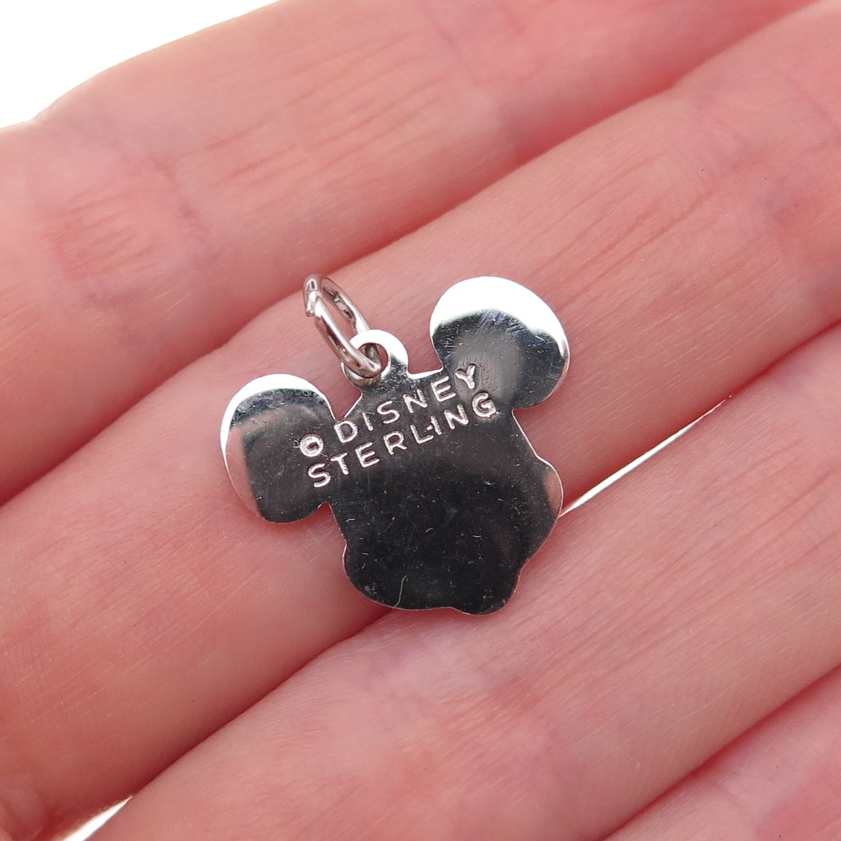 Disney 925 Sterling Silver Vintage Mickey Mouse Charm Pendant