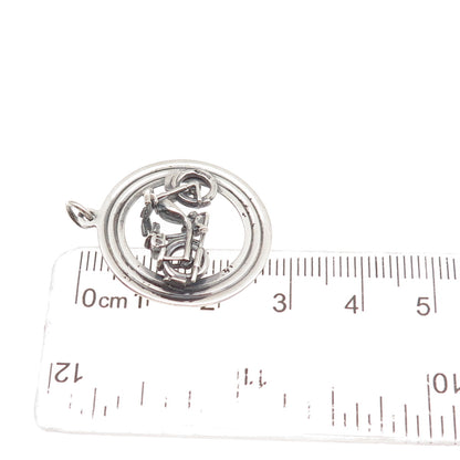 Payton Pepper & Sons 925 Sterling Silver Vintage 1969 Birmingham Bicycle Pendant