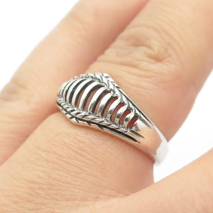 925 Sterling Silver Vintage Fence Ring Size 6