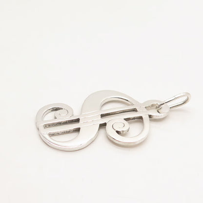 925 Sterling Silver Vintage Dollar Sign Pendant