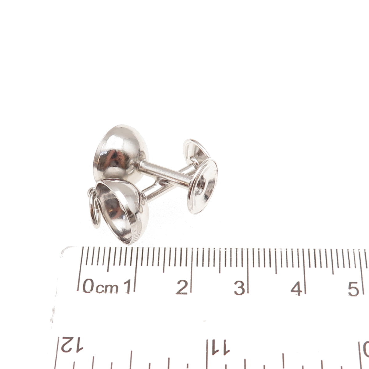Art's Elegance 925 Sterling Silver Vintage Crossed Wine Glasses Charm Pendant